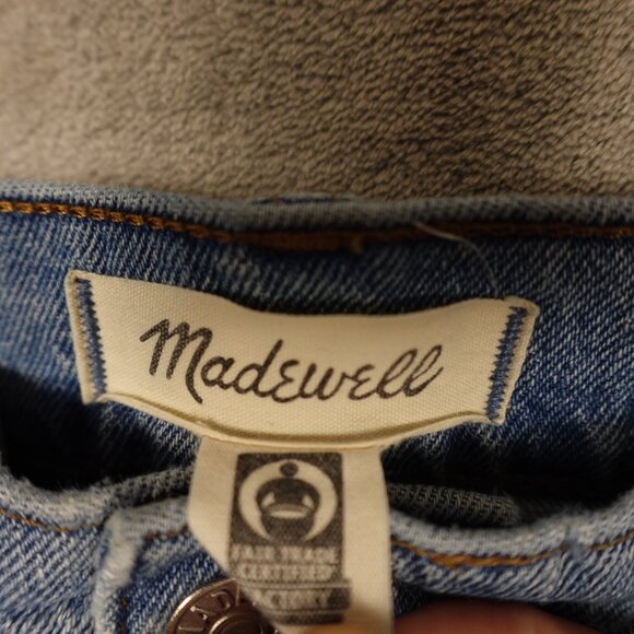 Madewell Jeans Perfect Vintage Straight Jean Women's 33 Blue Denim High Rise - Picture 3 of 12